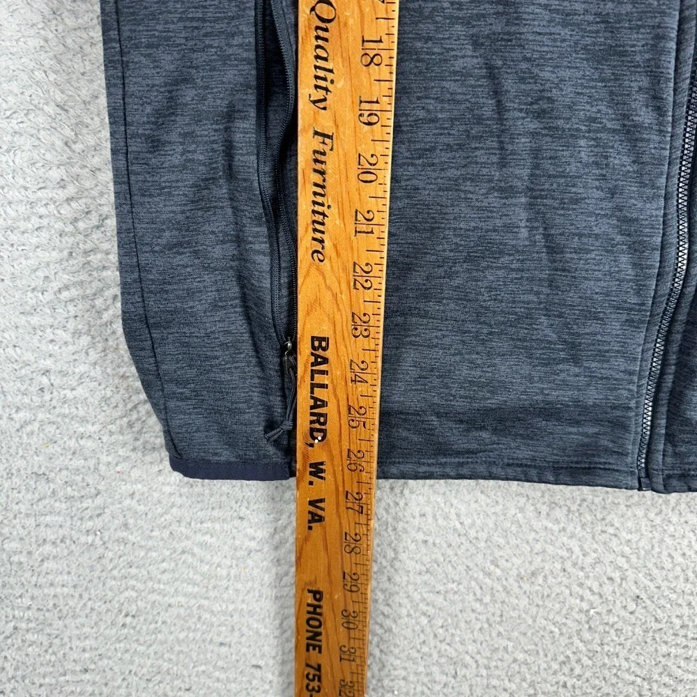 The North Face Fleece Full Zip Jacket Adult Large Navy Blue Stretch Pockets Mens